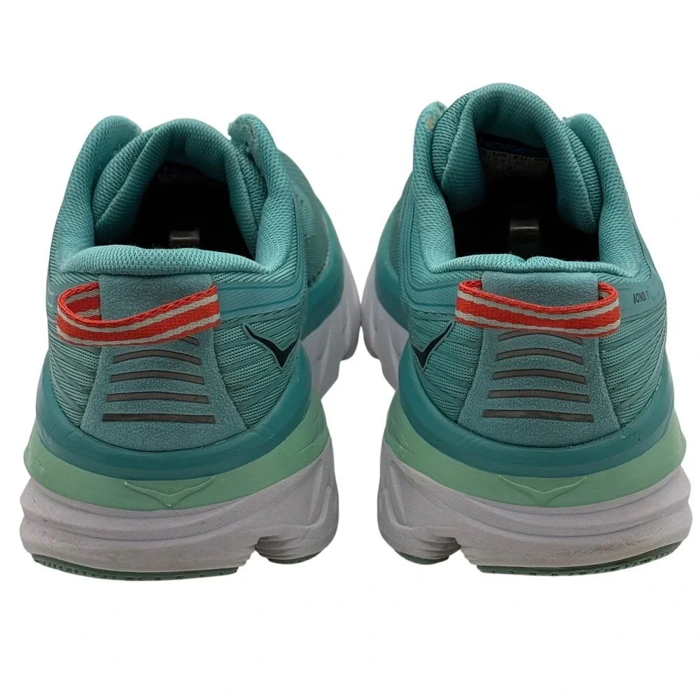 Hoka One One Bondi 7 Womens Running Shoes Teal Aqua Blue Sneakers 1110519 AEBL